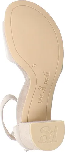 Paul Green Damen Sandalen grau 282-20-00305 - Wanderschuhe mit hochwertigem Nubukleder, verstellbarem Knöchelriemchen und 6,5 cm Blockabsatz für optimalen Tragekomfort und stilvolles Design.