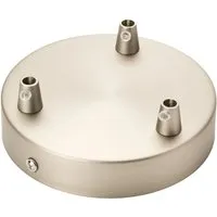 Orion Lightstyle Deckenbaldachin 3 Auslässe Silber Matt Ø 120 mm