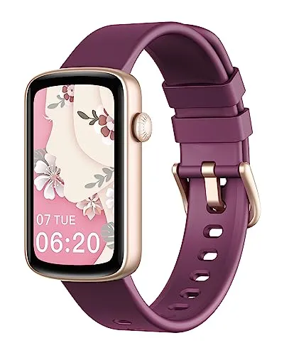 SHANG WING Smartwatch Damen Fitnessuhr Schmal Fitness Tracker Schrittzähler mit Pulsuhr SpO2 Messung Schlafüberwachung Sportuhr Klein Wasserdicht IP68 Sport Uhr für Android iOS Handy