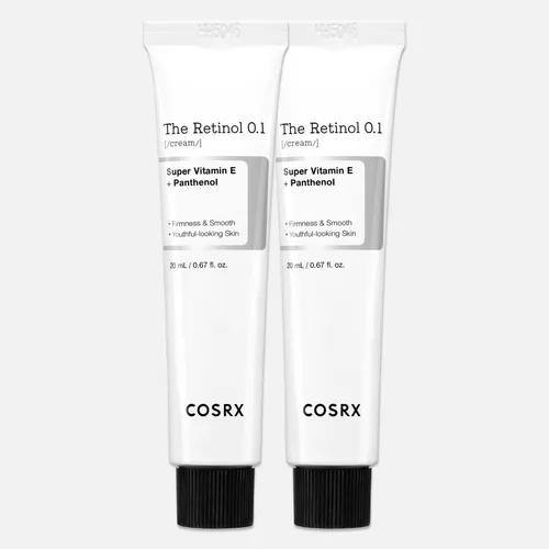COSRX Retinol 0.1 Gesichtscreme Anti-Aging Anti-Falten Creme mit Hyaluronsäure, 2x 20ml