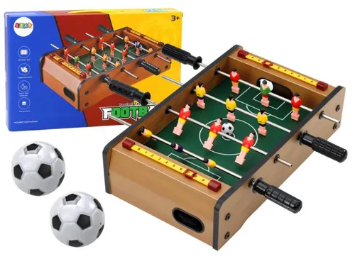LeanTOYS Mini Tischfußball aus Holz