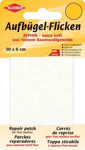 KLEIBER Zephir-Aufbügel-Flicken 300 x 60 mm