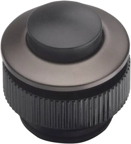 Klingeltaster 1fach Anthrazit, Schwarz 12 V/1,5 A - Grothe 62013