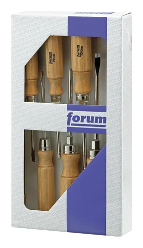 Forum Schraubendreher-Satz Holz 7tlg. Schl/PH/Aufr. - Schraubendreher-Sätze aus robustem Holz für präzises Arbeiten, ideal für Heimwerker und Profis.
