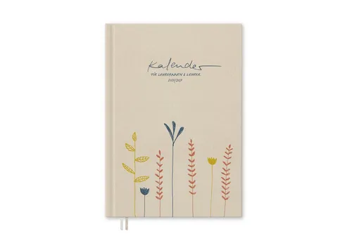 Eine der Guten Verlag Lehrerkalender Lehrerplaner 2026 2027 - A4, creme beige - Praktischer Hardcover Lehrerplaner für die Schuljahresorganisation. Mit übersichtlicher Wochenplanung auf Doppelseiten und Platz für Notizen. Ideal für die strukturierte Planung von Klassenarbeiten und wichtigen Terminen.