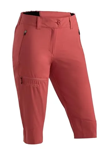 Maier Sports Damen Lulaka Capri Loop Shorts - Schnelltrocknend und Bequem - Wanderhosen aus recycelten Materialien, ideal für Outdoor-Abenteuer und bietet hohen Tragekomfort.