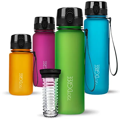 720°DGREE Trinkflasche 1l “uberBottle“ softTouch +Früchtebehälter