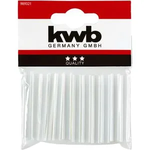 kwb Heißklebesticks 989321, transparent, Ø 7mm, Länge 50mm, 12 Sticks