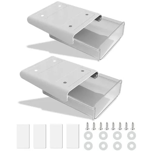 CMOISO 2 Stück Schublade Unter Schreibtisch, Selbstklebende Schublade, Kreativer Desktop Organizer Schubladenfach für Zuhause und Büro (Weiß)
