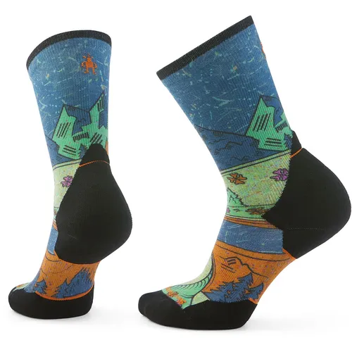Smartwool Damen Trail Run Socken mit gezielter Polsterung (Größe 42, blau)