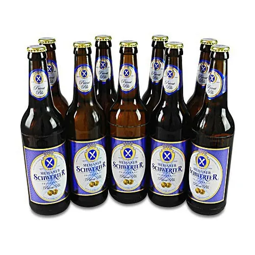  4,06€/1l) Meissner Schwerter Privat Pils (9 Flaschen à 0,5 l / 4,9 % vol.