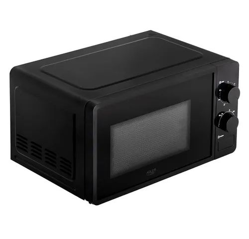 ADLER EUROPE AD 6206 Mikrowellenherd - Kompakte 20L Mikrowelle mit 700W Leistung und 6 Leistungsstufen – ideal für kleine Haushalte. Einfache mechanische Steuerung und praktische LED-Innenbeleuchtung sorgen für komfortable Nutzung.