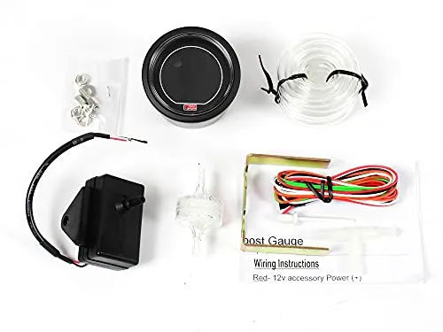 X-Parts Ladedruckanzeige 52mm LCD Display 3 Bar 2 Farbig Weiß Grün Boost 1013088