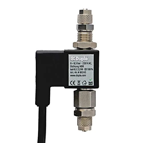Dupla CO2 Magnetventil Pro - Effizientes Magnetventil für CO2-Systeme, leise und stromsparend mit innovativer Diodenschaltung für minimale Wärmeentwicklung.