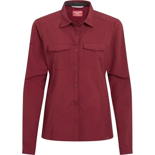 Craghoppers Damen NosiLife ADV III Bluse, Riad red, M