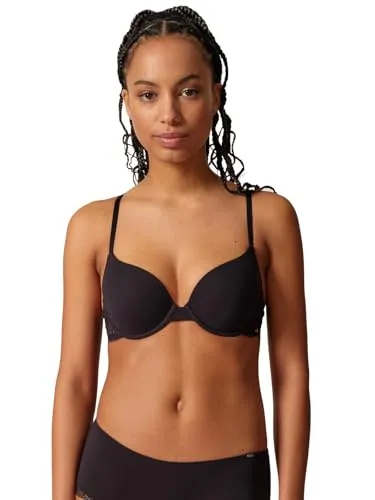 Skiny Schalen-BH Classicotton mit feiner Spitze - Schalen-BHs mit hervorragendem Komfort, ideal für jeden Tag. Sportlich und trendbewusst, perfekt unter T-Shirts oder Pullovern.