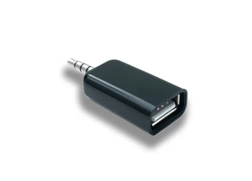 SYSTEM-S Audio USB Adapter 3,5 mm Klinke Stecker zu USB Buchse AUX Kabel in