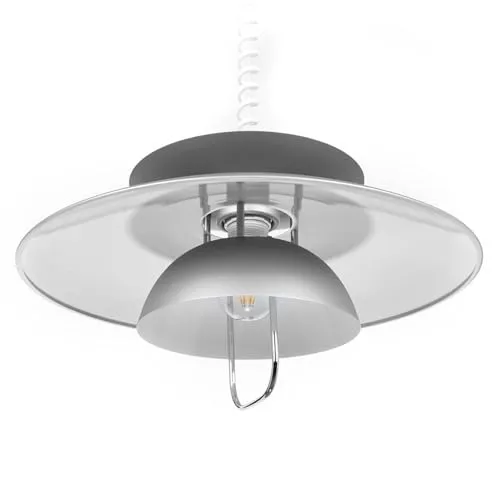 Lindby Esstisch Pendelleuchte Ø43 cm - Höhenverstellbar für flexibles Licht - Lampen für Esszimmer, Wohnzimmer und Küche mit einem stilvollen Retro-Design. Höhenverstellbar bis 150 cm, ideal für individuelle Beleuchtung über Tischen und Tresen.