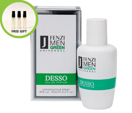 Jfenzi Desso Green Universal  EDP 100ml Eau de Parfum für Herren + 3 Proben FREE