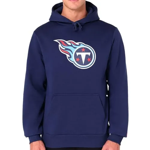 New Era Tennessee Titans NFL Team Logo Hoody Blau - XL - Stylischer Kapuzenpullover von New Era für echte NFL-Fans | Mit Kängurutasche und auffälligem Teamlogo-Print | Hochwertiges Material für optimalen Tragekomfort.