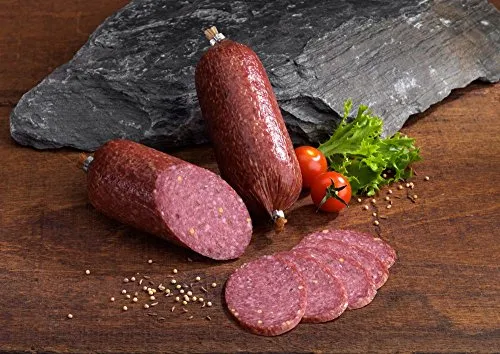 Genussvolle Kümmelsalami ca. 220g - Premium Salamispezialität mit aromatischem Kümmel | perfekt für Feinschmecker und Snackliebhaber