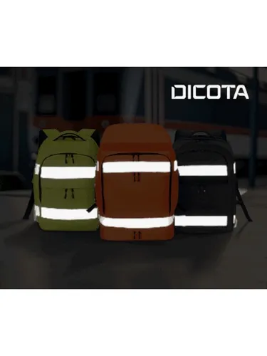 Dicota Warnschutz Notebook Rucksack Hi-Vis in orange von DICOTA