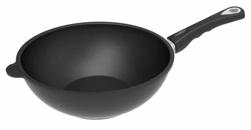 AMT Wok-Pfanne Asia-Pfanne Ø 28 cm x 10 cm Höhe Best-Pan Gastro-Guss NEU