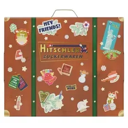 Hitschies Around The World Süßigkeiten Adventskalender 2025 – 25x verschiedene saure Drachenzungen, Fruchtgummi, Kaubonbons, Lollis, für kinde...