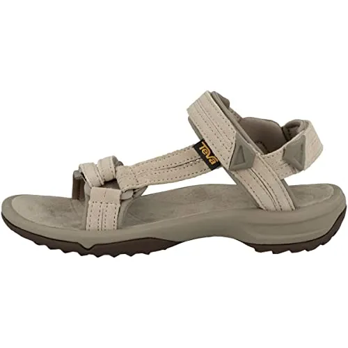 Teva Damen Terra Fi Lite Suede Sandale - Feather Grey, 36 EU - Wanderschuhe mit luxuriösem Suede Leder, mehreren Verstellmöglichkeiten für perfekten Halt und griffiger Außensohle - ideal für abenteuerliche Wanderungen.