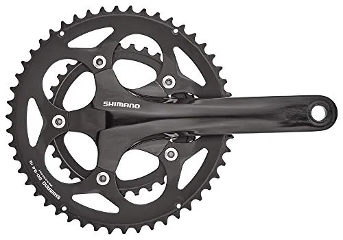 Shimano FC-RS400 Kurbelsatz 2-fach 50-34Z - Kurbeln & Kurbelgarnituren, 170 mm Kurbelarmlänge aus robustem Aluminium für optimale Leistung und Effizienz beim Rennradfahren.