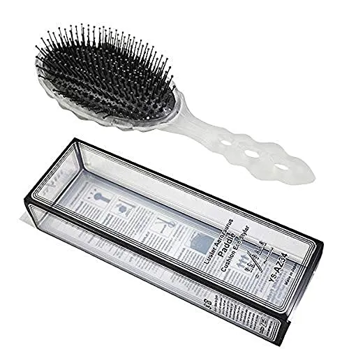 Y.S.Park Aerozaurus Brush Transparent - Y.S.Park Paddlebrush mit runden Borstenspitzen, hitzeresistent bis 220°C und antistatisch. Ideal für präzises Styling und perfekten Grip, auch in kleinsten Haarpartien.