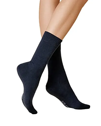 KUNERT Damen Socken Soft Wool Cotton druckfreier Bund Marine 0360 39-42