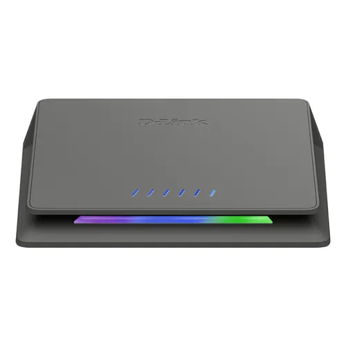 D-Link DMS-106XT - 6-Port Multi-Gigabit Unmanaged Desktop Switch, ultraschneller 10-Gbit/s Uplink und Turbo-Modus für optimales Gaming und 4K-Streaming