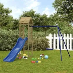 vidaXL Spielturm mit Rutsche und Schaukel von vidaXL