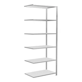 Steckregal AR150 kg 2500 x 1000 x 600mm grau - Robustes Lagerregal - Werkstatteinrichtung, ideal für die effiziente Organisation von Werkzeugen und Materialien mit einer Tragkraft von bis zu 150 kg pro Fach.