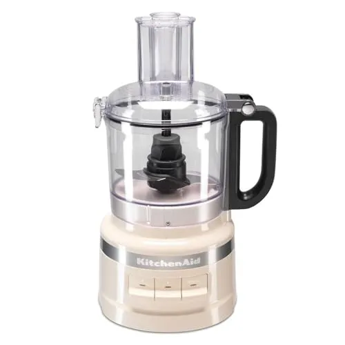 KitchenAid Food Pro Küchenmaschine - 3 Geschwindigkeitsstufen, 1,7L - Crème - Universalküchenmaschine mit 3 Geschwindigkeitsstufen und umfangreichem Zubehör, ideal für vielfältige Koch- und Backanwendungen.
