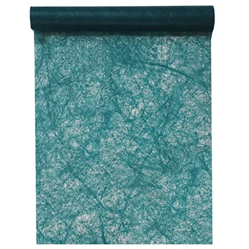 Santex Tischläufer Tischband 30cm x 5m Blaugrün - Dekostoff - Dekoration zu Feiern - 3586