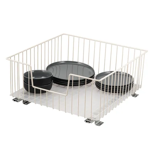 bremermann Schrank-Korbauszug 50 cm - Schubladenauszüge, ideal zur optimalen Raumausnutzung – Teleskop-Korbauszug mit 15 kg Traglast, einfach nachrüstbar für Küche, Bad oder Schlafzimmer.