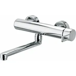 Küchenarmatur RIN161 CR RINGO PAFFONI - Wandmontage - Waschraumarmatur aus verchromtem Messing, hergestellt in Italien, inklusive Rosetten und Exzenterstücke für einfache Montage.