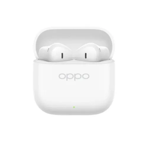 Oppo Enco Buds3 Bluetooth-Kopfhörer in Weiß - Kabellose Freiheit mit den Oppo Enco Buds3. Genießen Sie erstklassigen Sound und eine Akkulaufzeit von bis zu 30 Stunden – ideal für Musikliebhaber unterwegs.