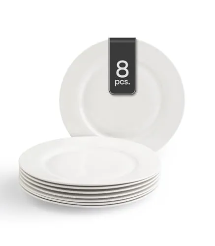 Home4You Speiseteller Ø 26,5 cm in weiß von home4you