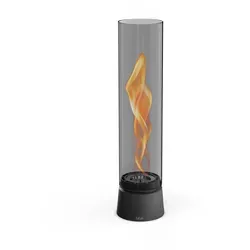 Höfats SPIN air 900 all black Tischfeuer - Elegantes Tischfeuer für stimmungsvolle Abende, mit innovativem Design und einfacher Handhabung, ideal für den Innen- und Außenbereich.