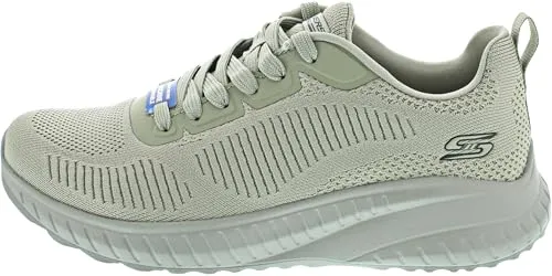 Skechers Bobs Squad Chaos-Face Off 117209-SAGE Damen Sneaker - Modischer Damen Sneaker mit atmungsaktivem Obermaterial und bequemer Memory Foam Innensohle für optimalen Tragekomfort. Ideal für sportliche Aktivitäten und den Alltag.