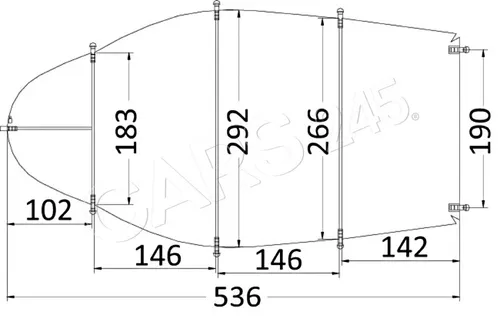 Osculati Persenning, universal 427/488 x 210 cm grau 300D