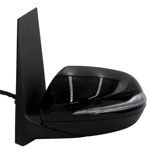 Produktbild Spieg Außenspiegel Links für Mercedes-Benz Vito W447 2015-2025 Elektrisch Einklappbar, Toter-Winkel-Assistent, Umfeldbeleuchtung, Blinker, Glänzend Schwarz, 16 PIN