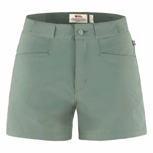 Fjällräven Damen High Coast Lite Shorts, Patina Green, 36 - Leichte Hosen für den Alltag und Reisen, aus 100% recyceltem Polyamid, feuchtigkeitsableitend und schnell trocknend, mit hervorragender Passform und Tunnelzug an der Taille.