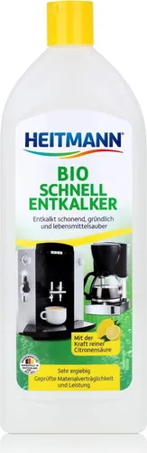 Heitmann Entkalker 3363, Bio Schnell-Entkalker, Bio-Flüssigentkalker, für 3 Anwendungen, 250ml
