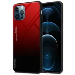 Cadorabo Hülle für Apple iPhone 12 / 12 PRO Schutz Hülle in Schwarz Handyhülle TPU Etui Cover Case Tempered Glas