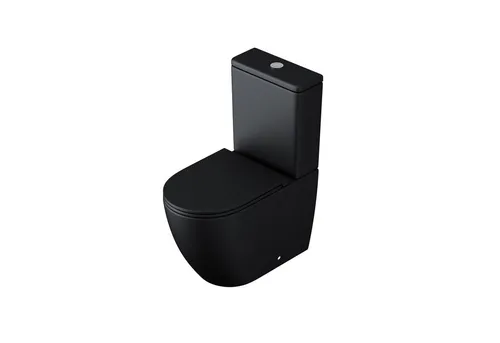 doporro Tiefspül-WC Stand-WC Design Toilette in schwarz von doporro