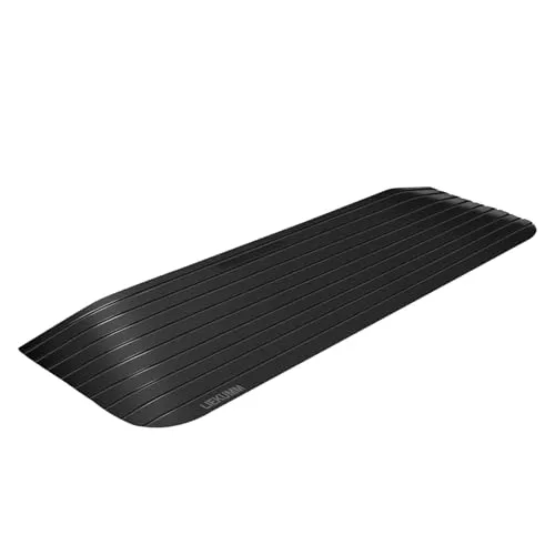 LIEKUMM Gummi Türschwellenrampe 5 cm Höhe, rutschfeste Rollstuhlrampe mit Polarstern-Muster, 1000 kg Tragkraft Rollstuhlrampe für Türöffnungen, Stufen, Bordsteine, Scooter, Kinderwagen, Motorrad